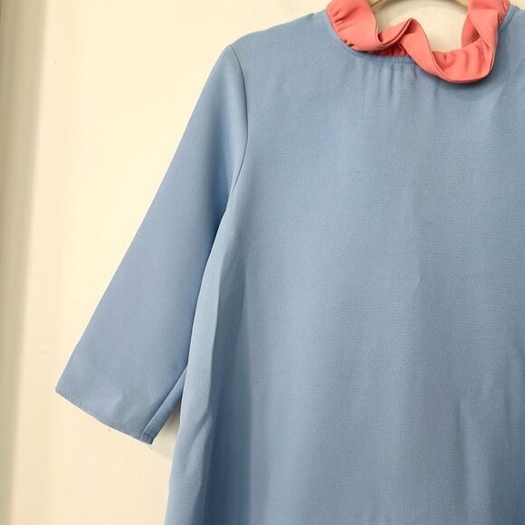 TUCKERNUCK Pomander Place Black Daphne Dress S (powder blue/orange) - Picture 4 of 9